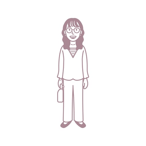 シンプルな似顔絵（全身）