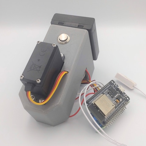 ３Dプリンターで筐体を作成したスマートロック試作品