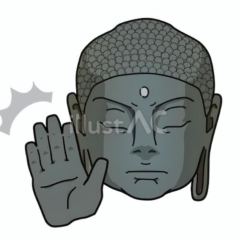 大仏モチーフの啓蒙イラスト
