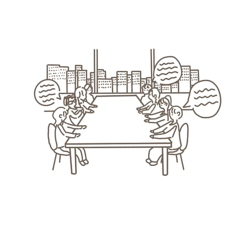 場面説明イラスト（背景つき）