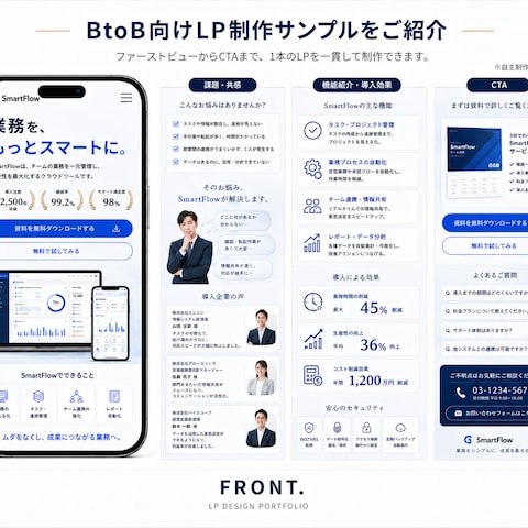 【自主制作】BtoB・法人向けLPデザイン