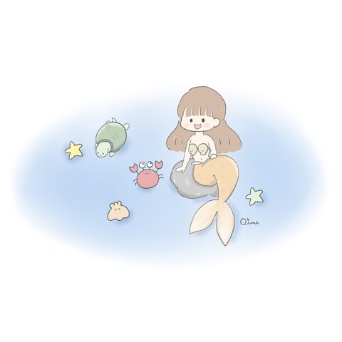 人魚とお友だち