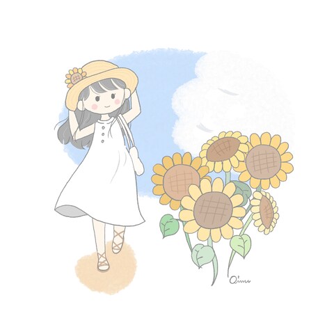 ひまわりと