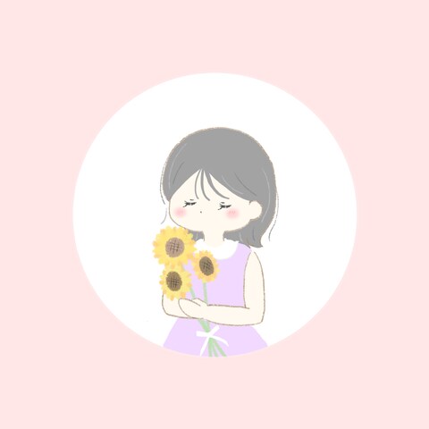 おんなのことひまわり