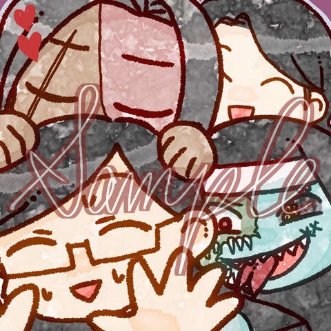 うちの子さんのアイコンイラスト