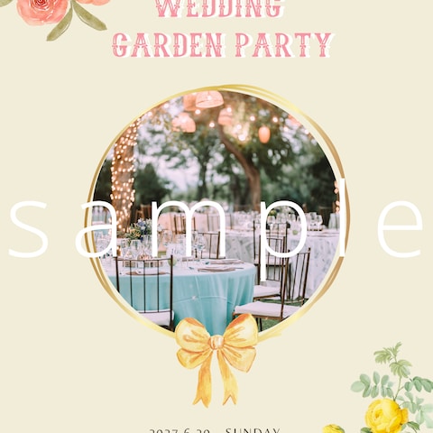 wedding  Garden party