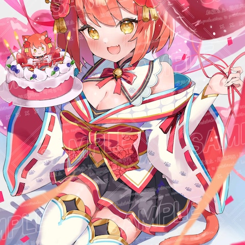 Vtuber誕生日記念イラスト