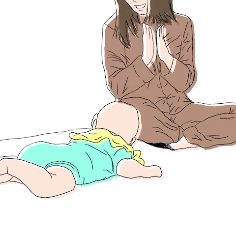 親子の思い出をやさしいイラストに