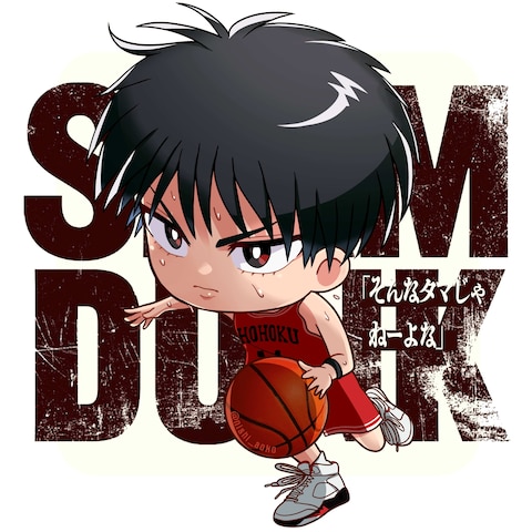 流川楓(SLAM DUNK)／ミニキャラファンアート