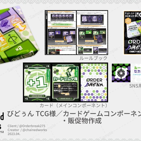 同人カードゲームコンポーネントデザイン・販促物作成