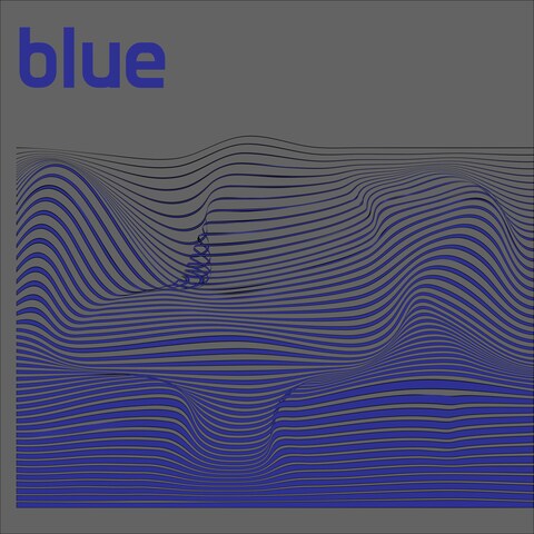 girl gaze lazy - blue