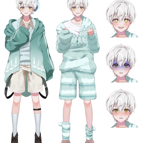 Vtuber通常立ち絵（表情差分・新衣装）