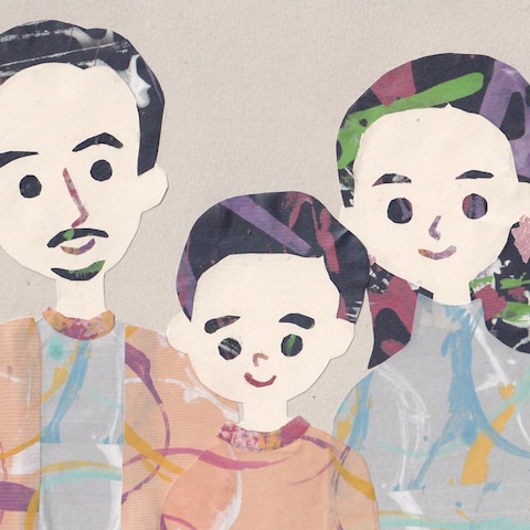 貼り絵似顔絵