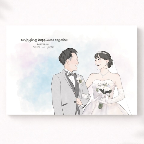 結婚式アフターイラスト
