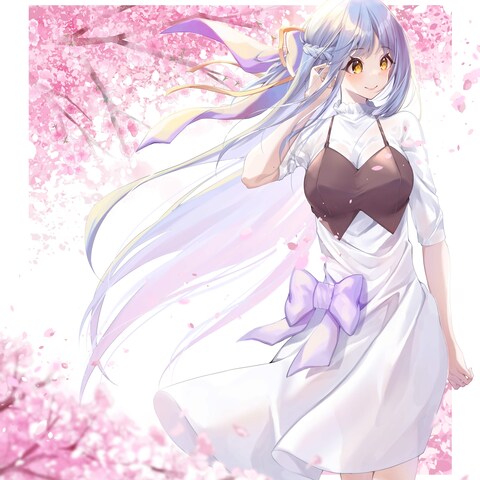 桜と女の子