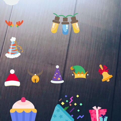 クリスマスデザインな加工写真