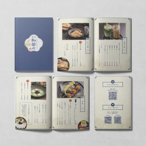 和菓子店のメニュー表制作