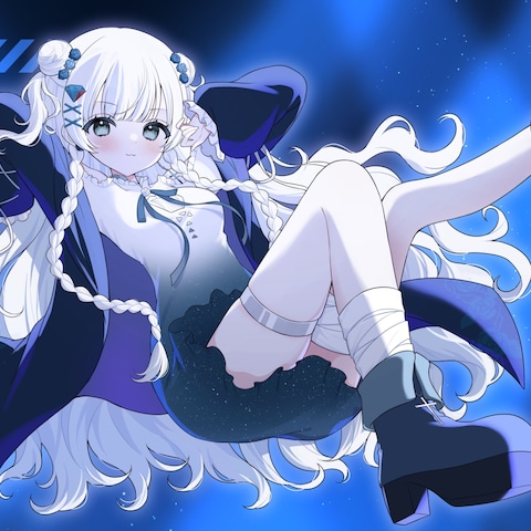 天藍のえる様　歌ってみたMVイラスト