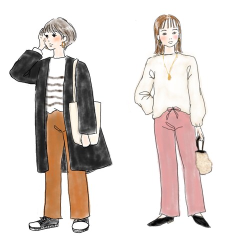 女性向けメディアサイト ファッション記事用イラスト