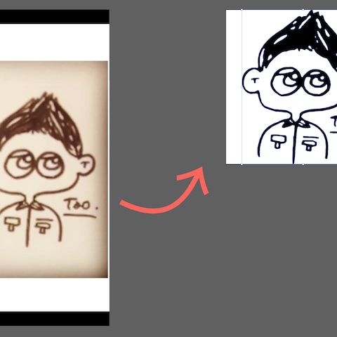 持ち込み画像/イラストをAiデータに変換