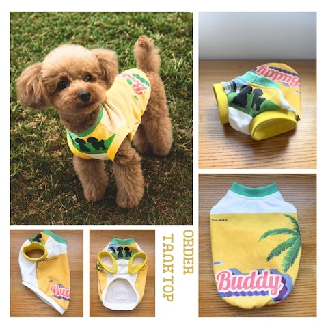 Tシャツからのリメイク犬服