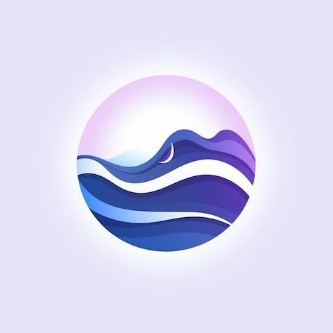 海を意識したロゴデザイン