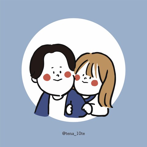 カップル ペアイラスト