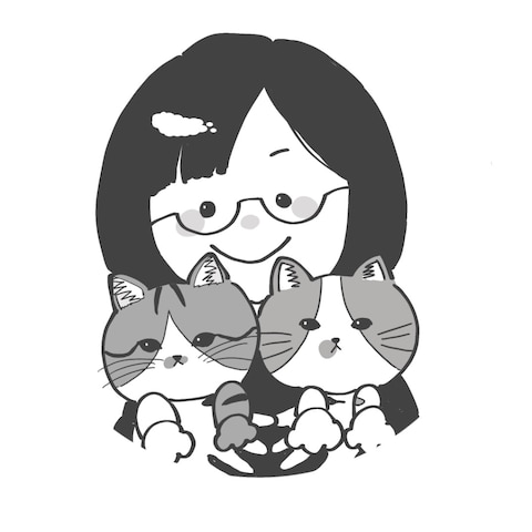 チラシ用の似顔絵（白黒指定）