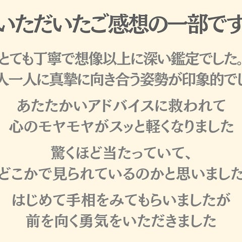 いただいたご感想の一部