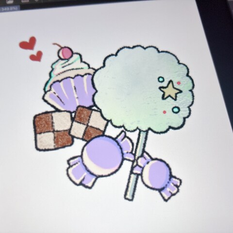 簡単に描いたイラストです
