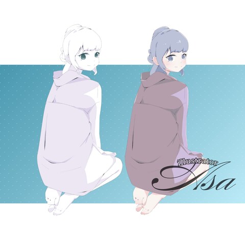 創作女性キャラ｜線と色彩で魅せる世界観の輪郭