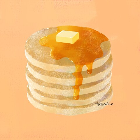 パンケーキのイラスト