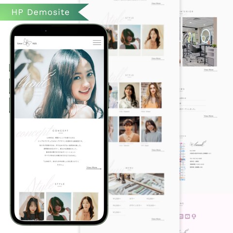 美容室・ヘアサロンのHPを制作しました