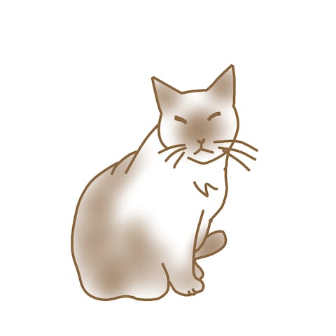シンプル猫絵（アイコン作成）
