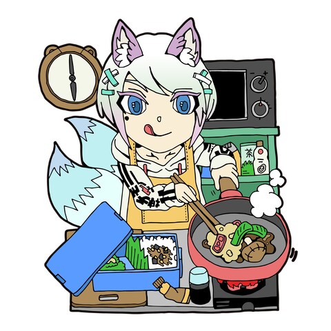餅ちゃんのお弁当作り