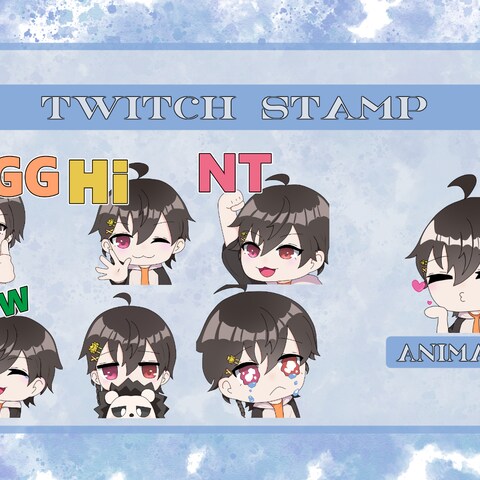 Twitchの会員スタンプ作成