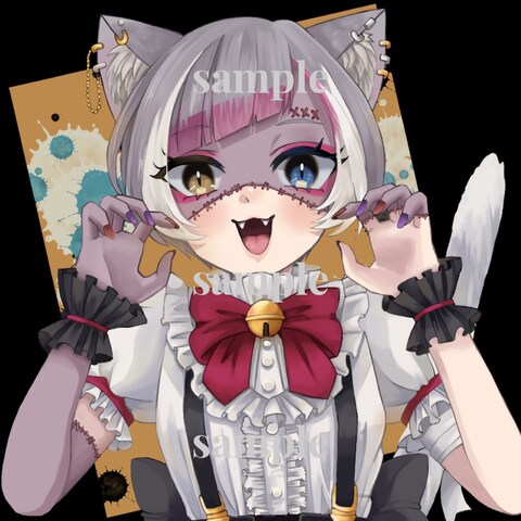 IRIAM配信者様のアイコン・返礼品イラスト