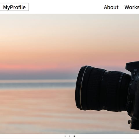 写真家のプロフィールサイト