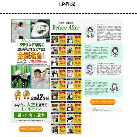 ゴルフサイトサンプルLP