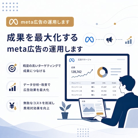 meta広告の運用します