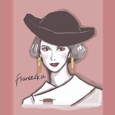 ファッションモデルのポートレート