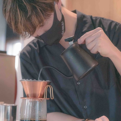 コーヒーバリスタ撮影