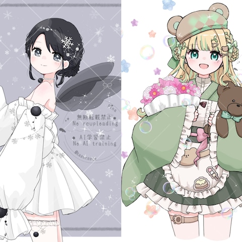 【ご依頼イラスト】背景あり一枚絵