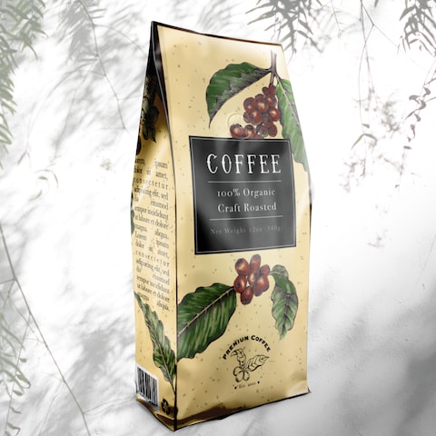 コーヒー豆のパッケージデザイン