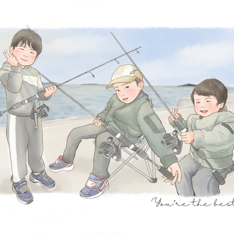 釣り好き三兄弟