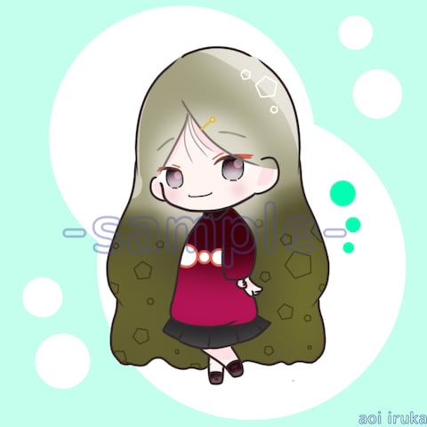 シンプル女性sample