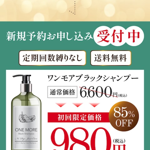 白髪ケアシャンプー 商品販売LP