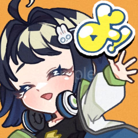 雨ノうづめ様ツイッチスタンプ用イラスト『よ！』