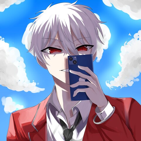 白髪男子