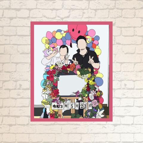 結婚式のウェルカムボードにも♪